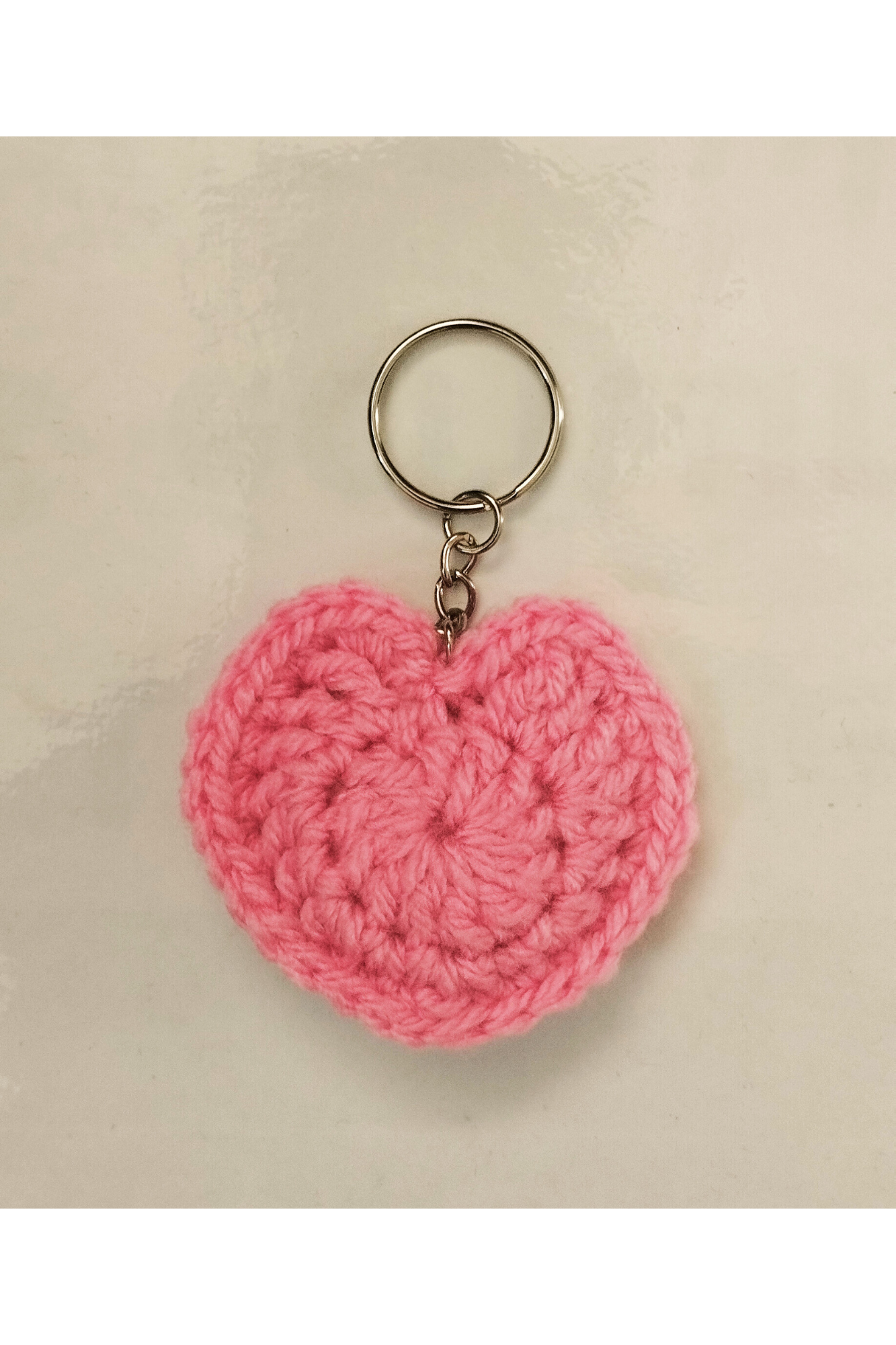Porte-clé Coeur Rosace